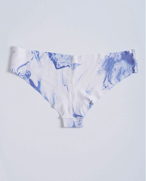 Panty para mujer estilo tanga en microfibra estampado