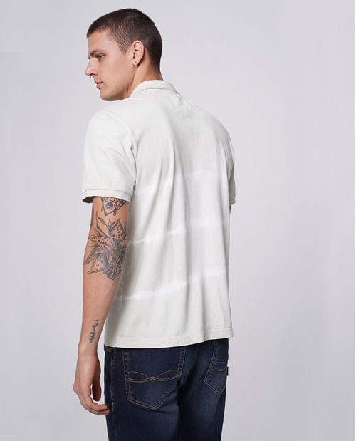 Polo para hombre Slim con diseño tie dye