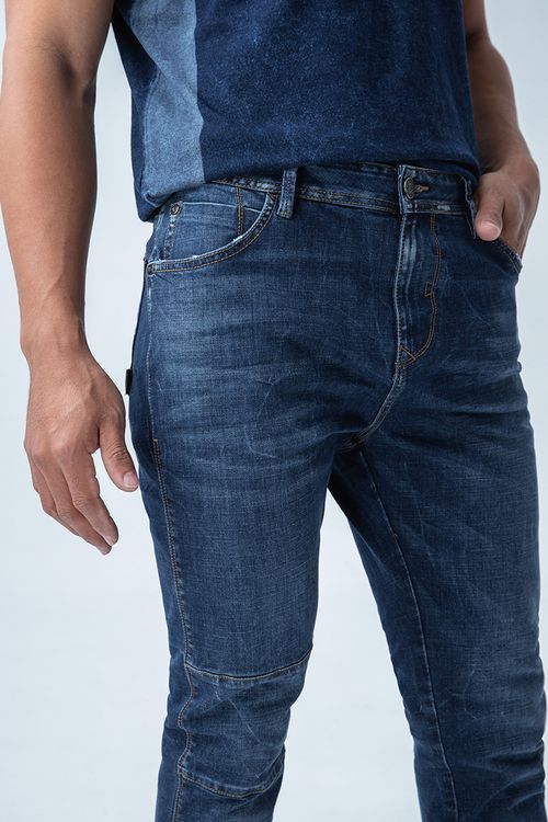 Jean para hombre fit San Diego tono medio bota ajustada esencial
