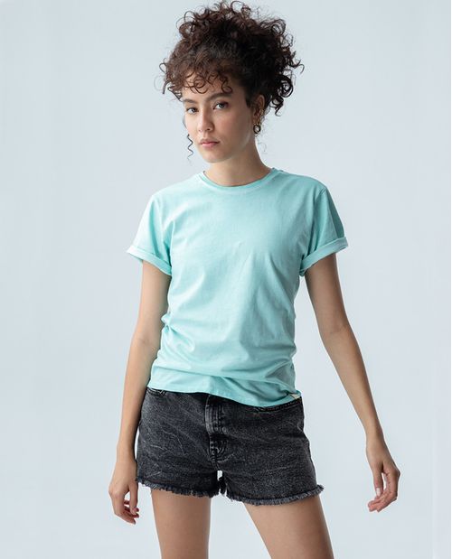 Camiseta para mujer manga corta con efecto tie dye