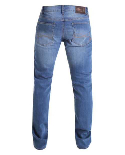 Jean para hombre fit Oregon azul medio bota recta esencial