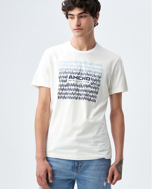 Camiseta para hombre Slim manga corta con gráficos y algodón orgánico