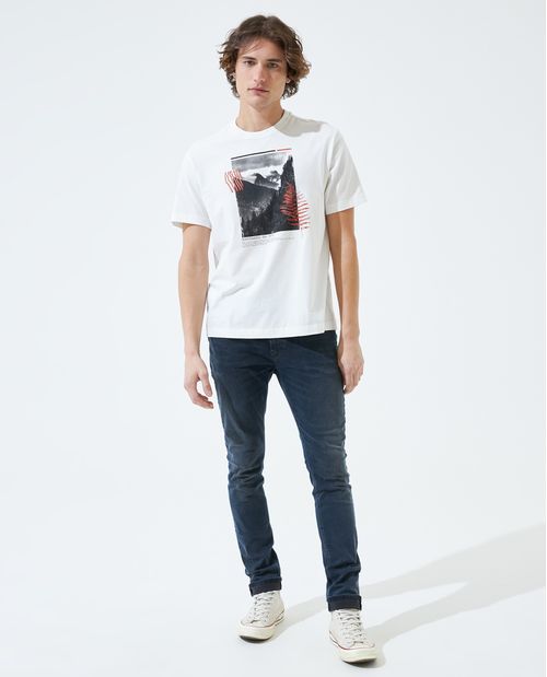 Camiseta relaxed fit con algodón orgánico
