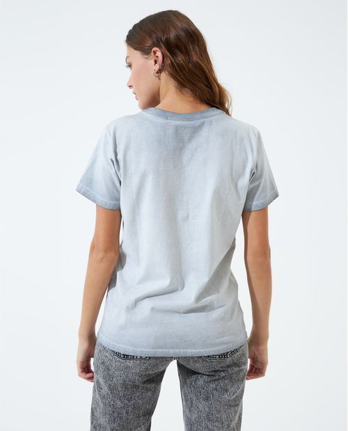 Camiseta estampada holgada, para mujer