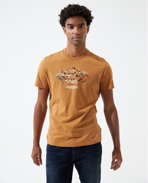 Camiseta manga corta slim fit para hombre