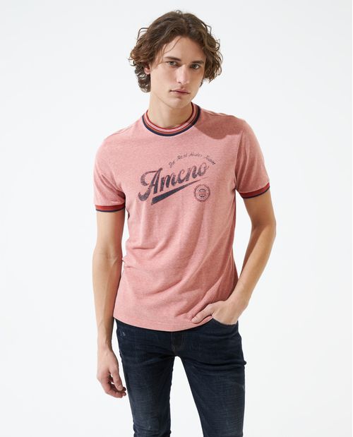 Camiseta manga corta slim fit para hombre