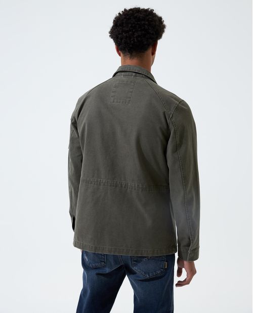 Chaqueta parka teñida para hombre