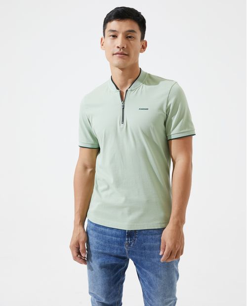 Camiseta tipo polo con estampado para hombre