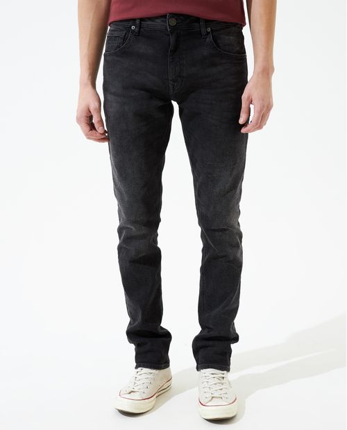 Jean negro Slim para hombre