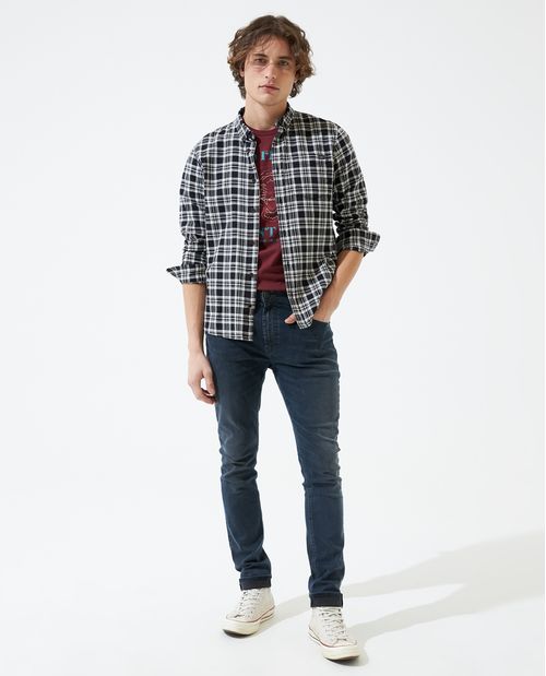 Jean Skinny azul oscuro para hombre