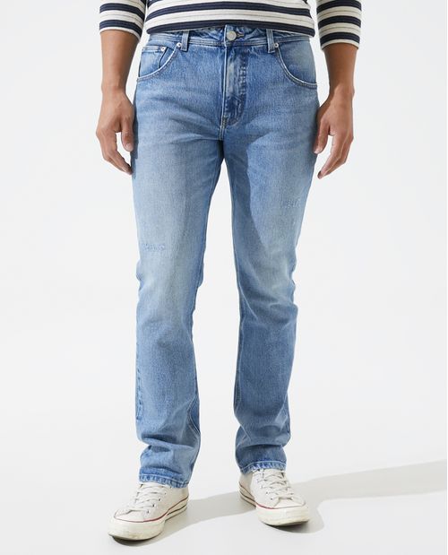 Jean Slim and Straight tono medio para hombre