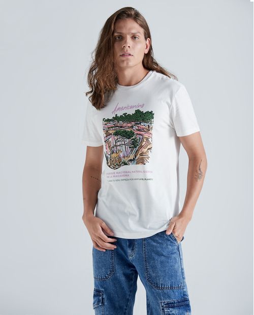 Camiseta estampado Parque Nacional unisex
