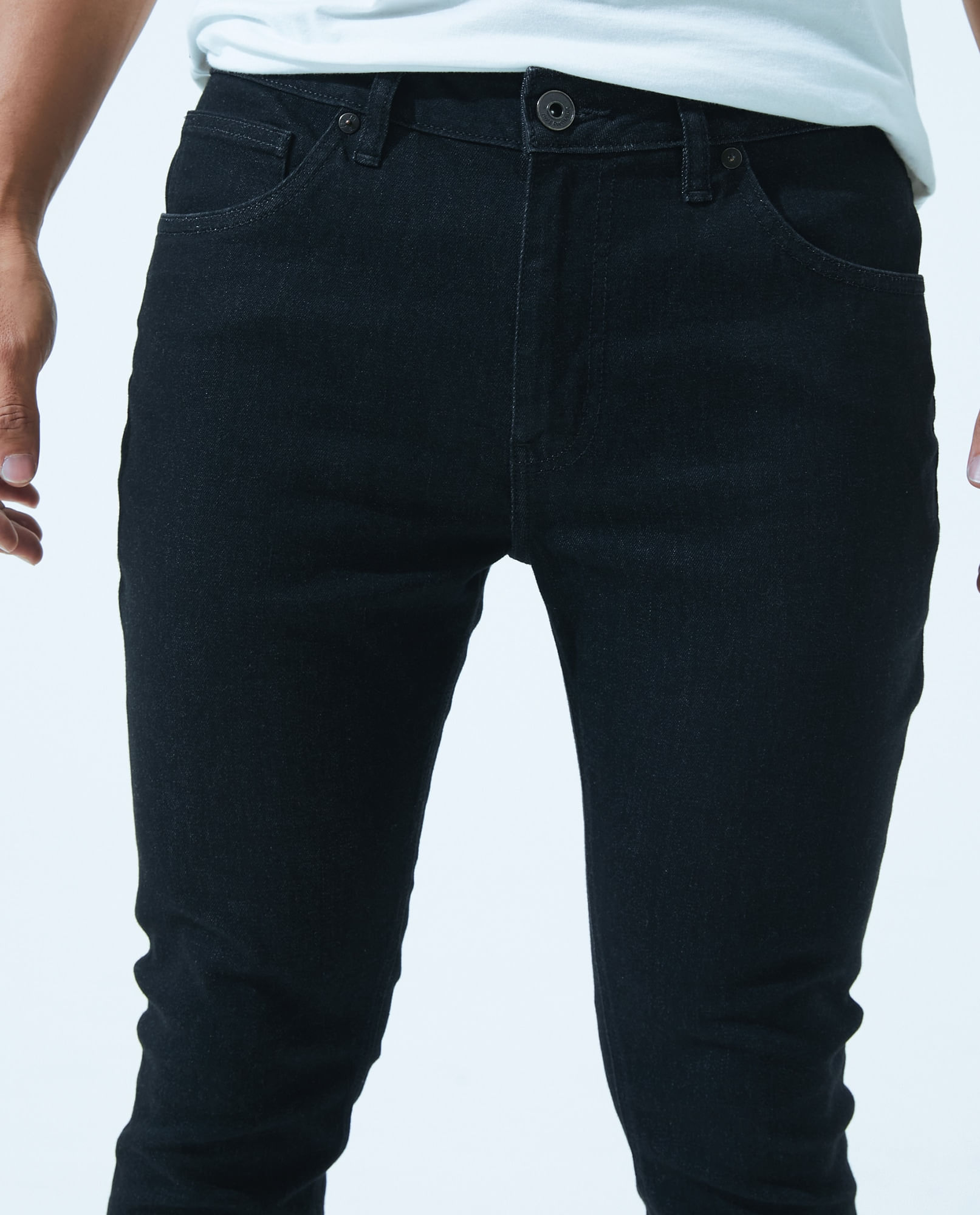 Jeans skinny negro discount hombre