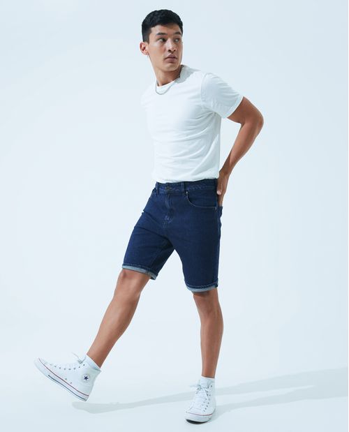 Bermuda en denim para hombre