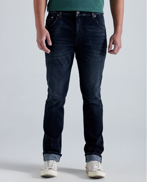 Jean Slim and Straight fit tono medio para hombre