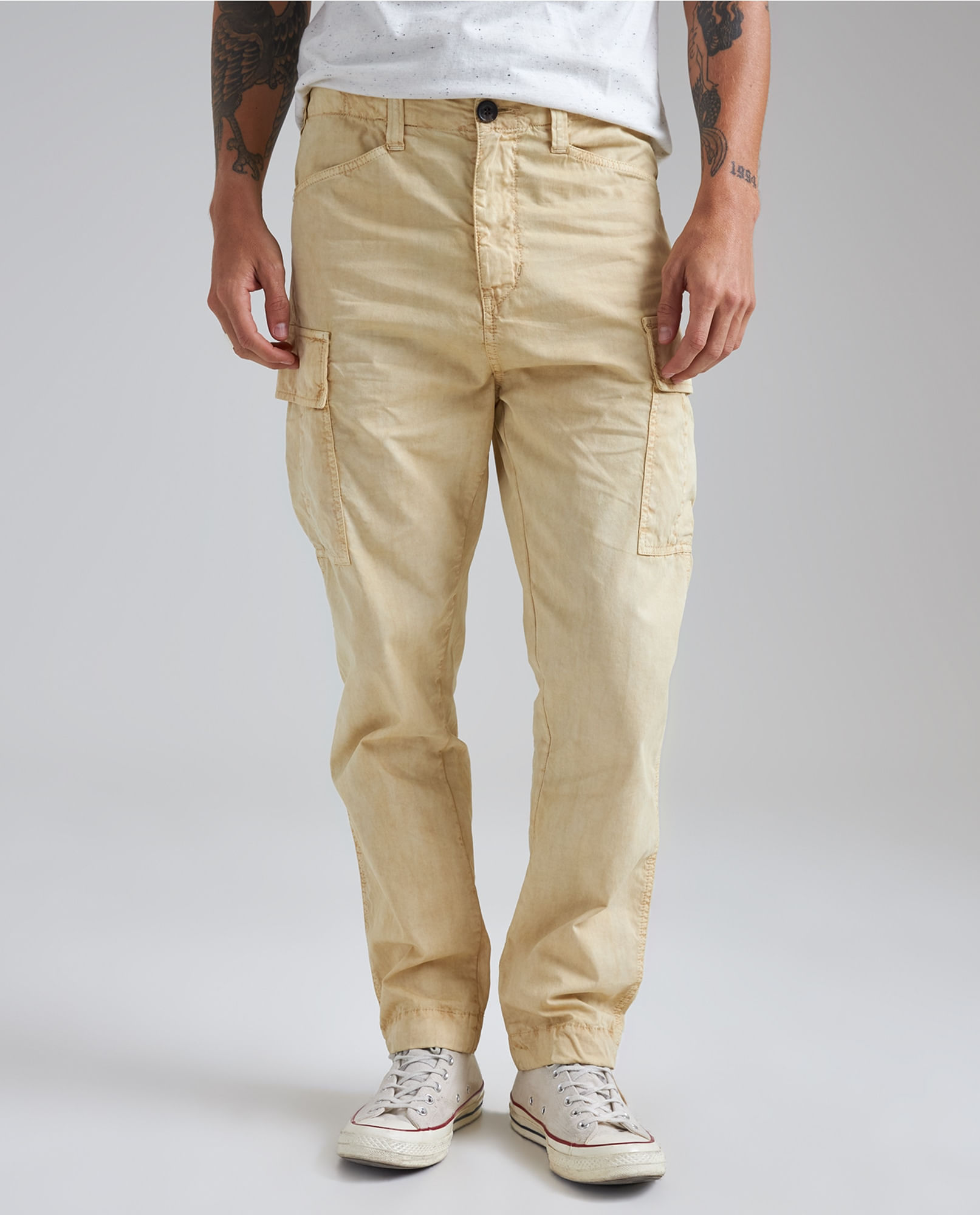 Pantalón cargo pana crudo - Hombre - OI2021