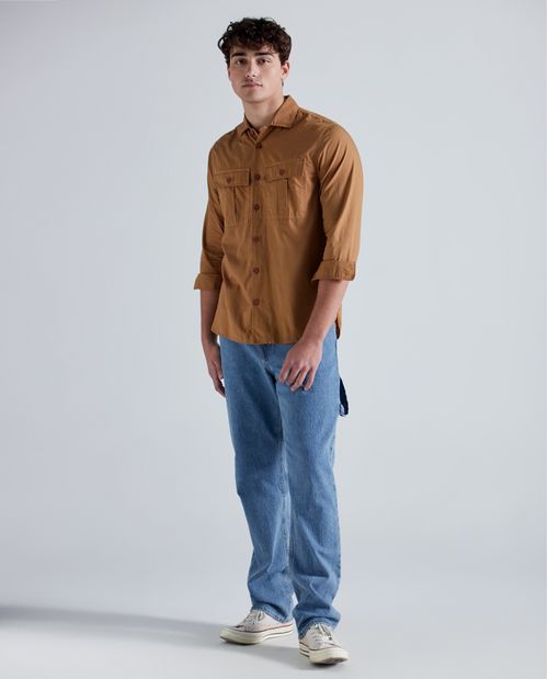 Camisa Slim fit manga larga para hombre