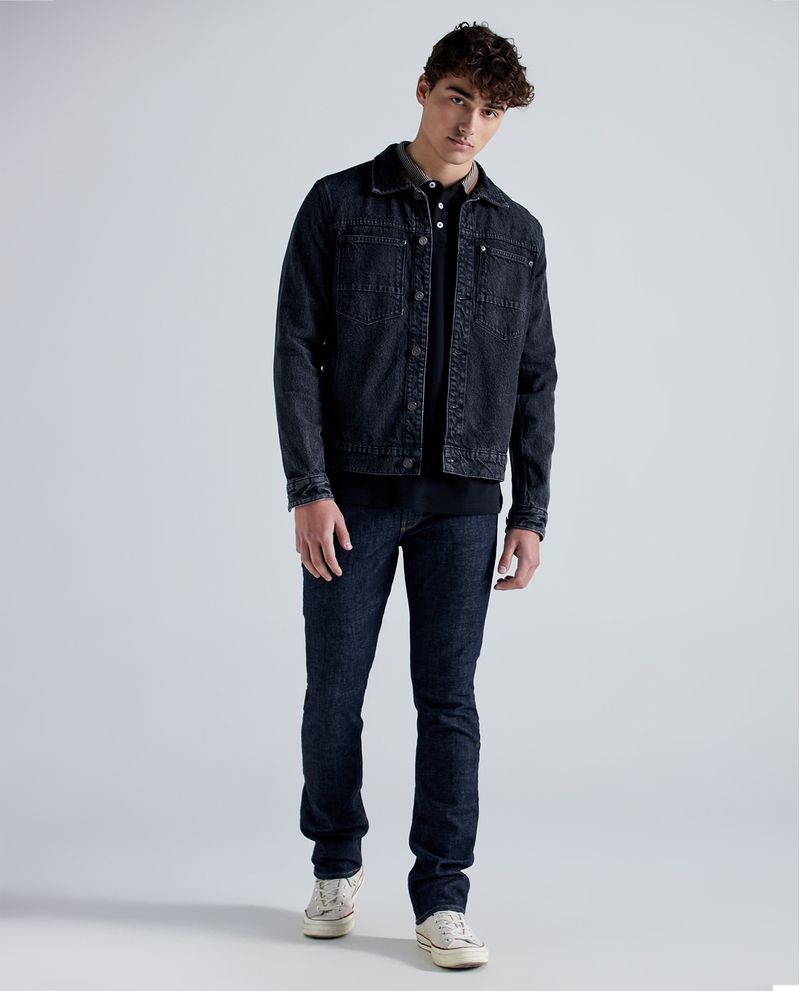 Chaqueta en denim de botones para hombre Tienda Online