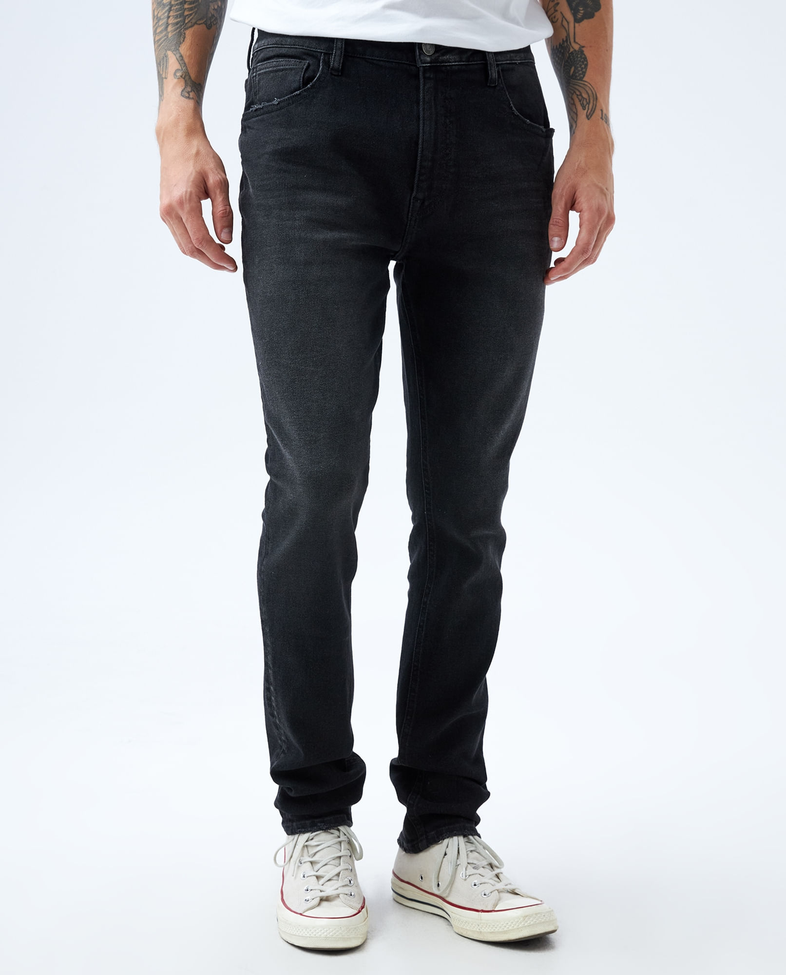 Jean Skinny negro para hombre Compra Online