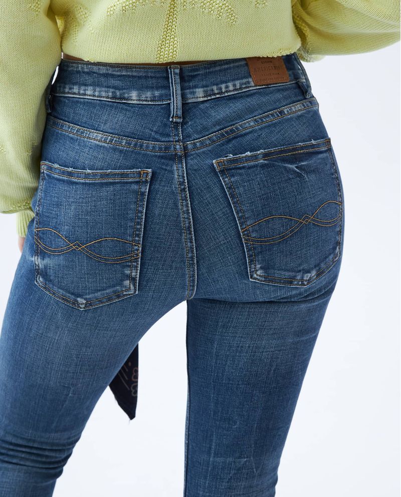 Jean Mom Fit para Mujer Tiro alto Elastano American Eagle AMERICAN EAGLE