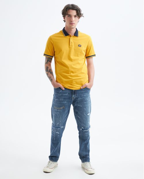 Polo con mini bordado para hombre