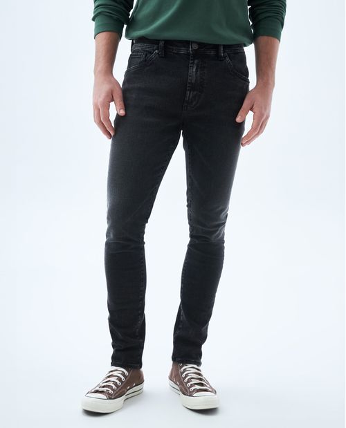 Jeans negros para online hombre