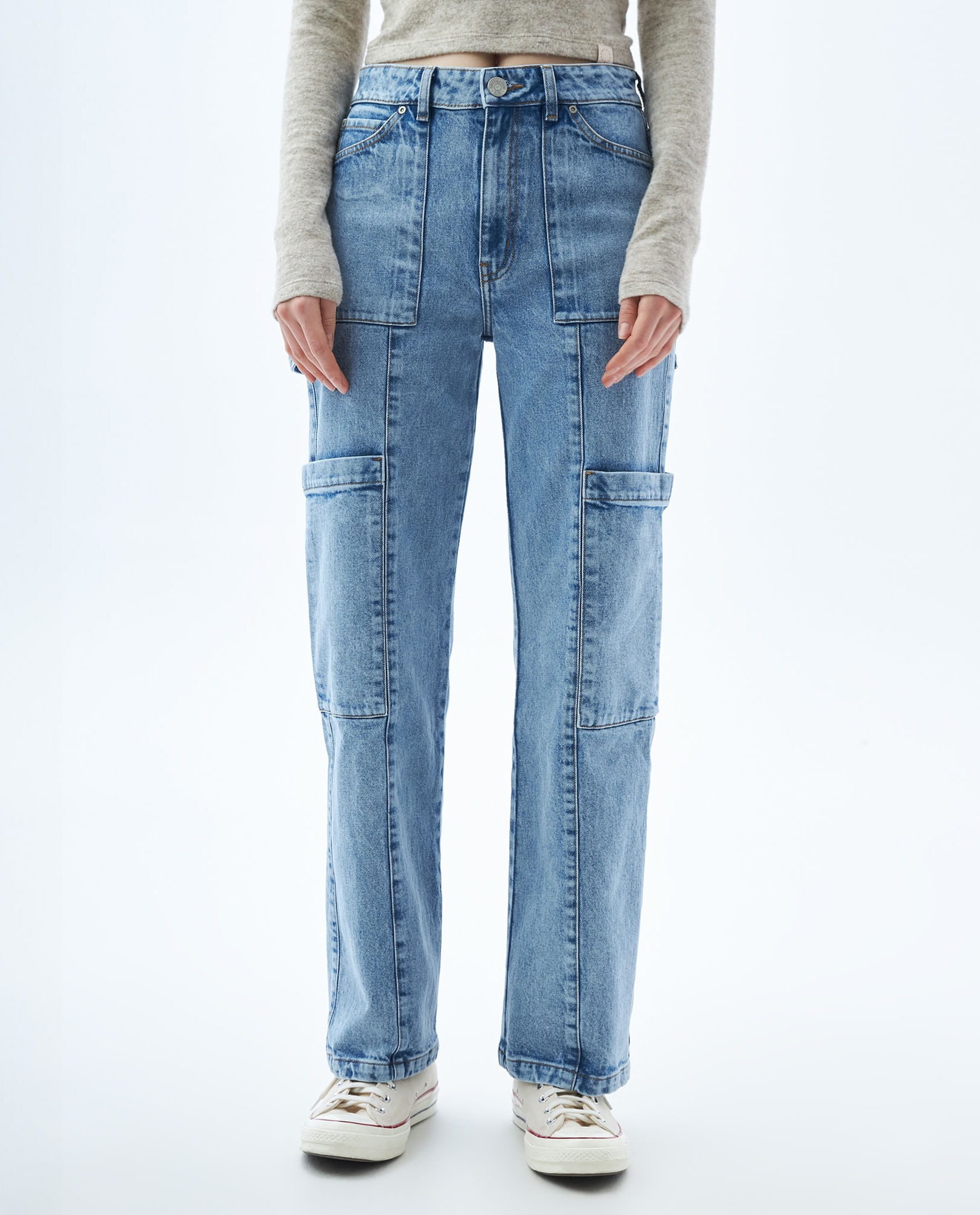 Jean Flare tipo cargo para mujer Compra Online