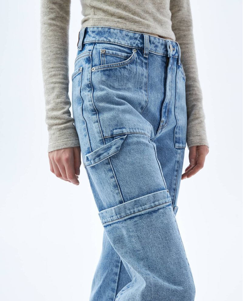 Jean Flare tipo cargo para mujer Compra Online