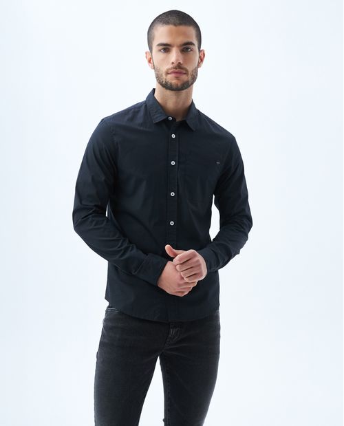 Camisas negras para hombre