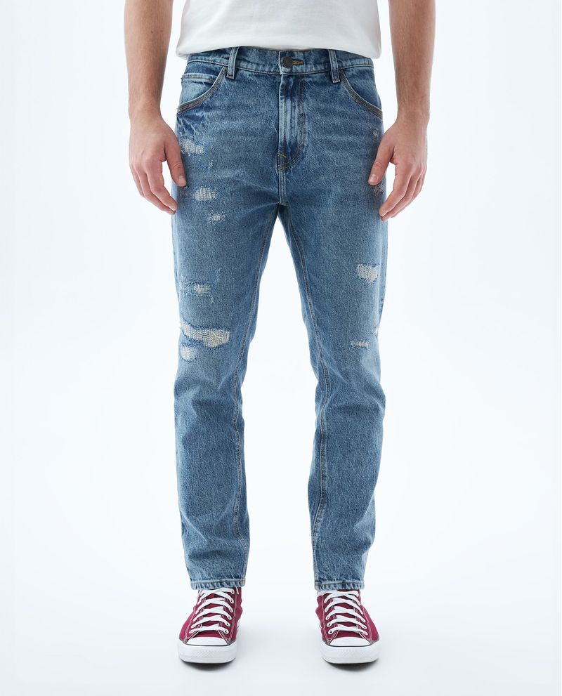 Jean relaxed con parches para hombre Tienda Online