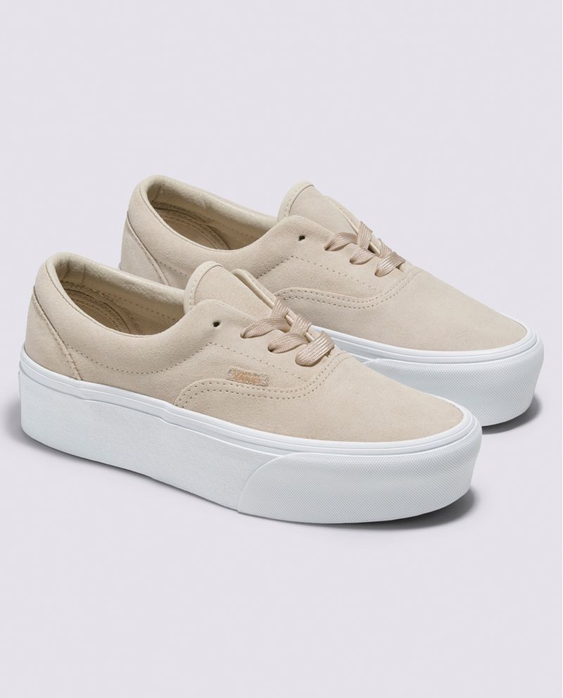 Vans suela shop altas mujer beige