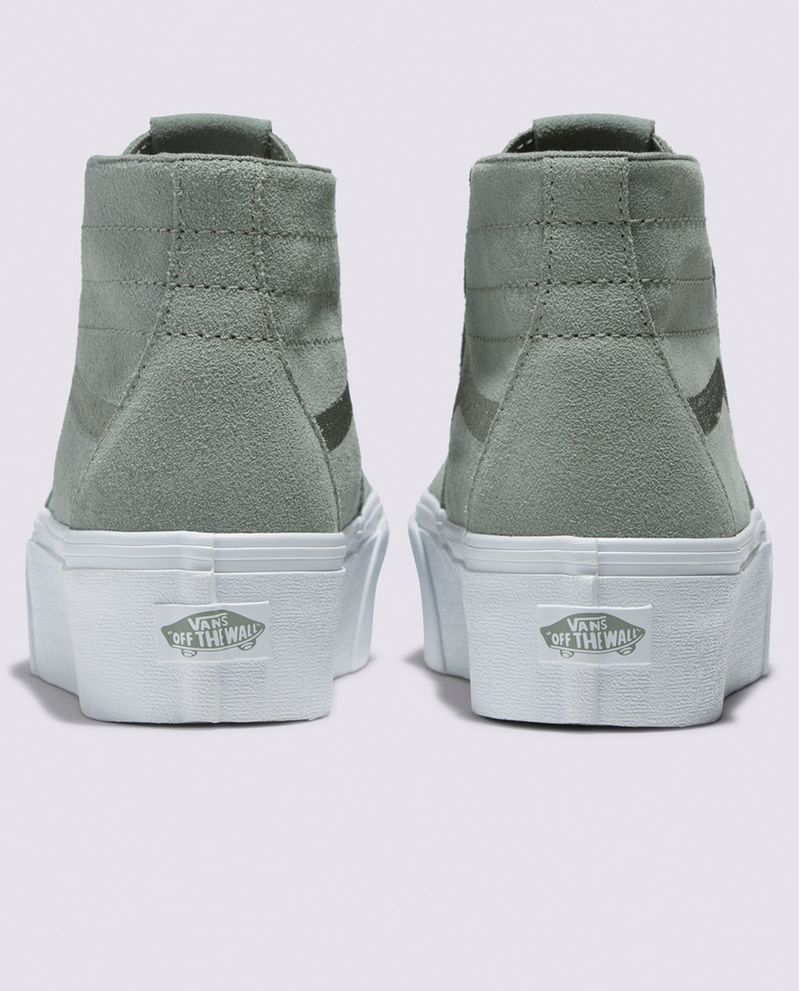 Vans suela altas mujer on sale plata