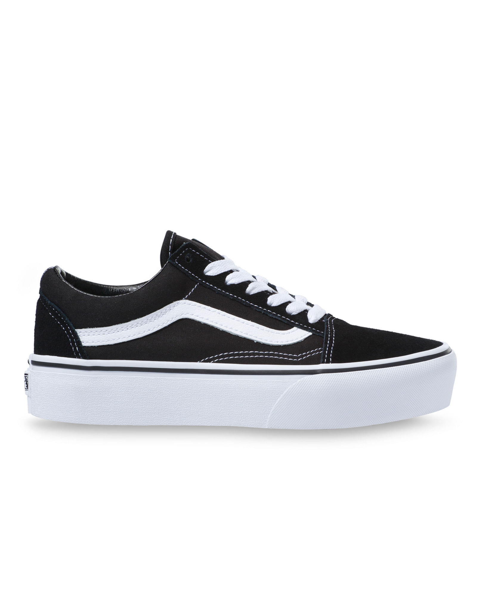 Vans negras best sale suela alta