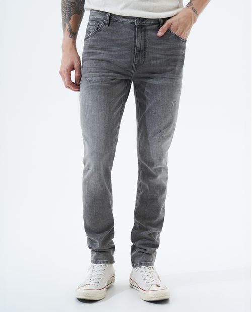 Jean Tapered fit gris para hombre