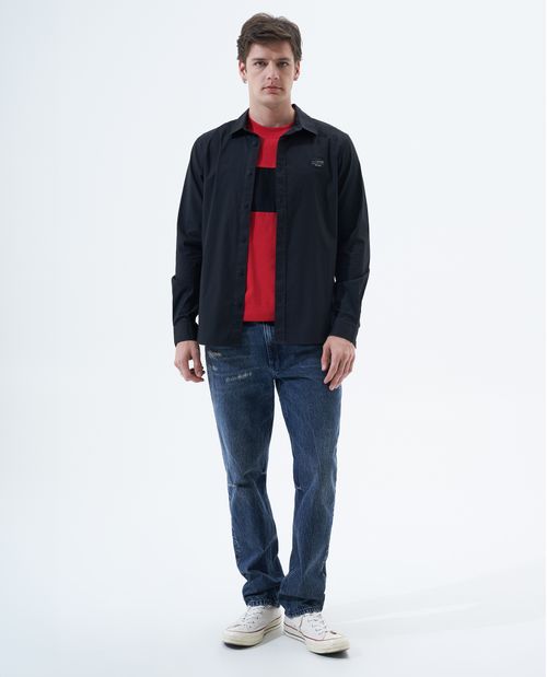 Jean Straight fit oscuro para hombre
