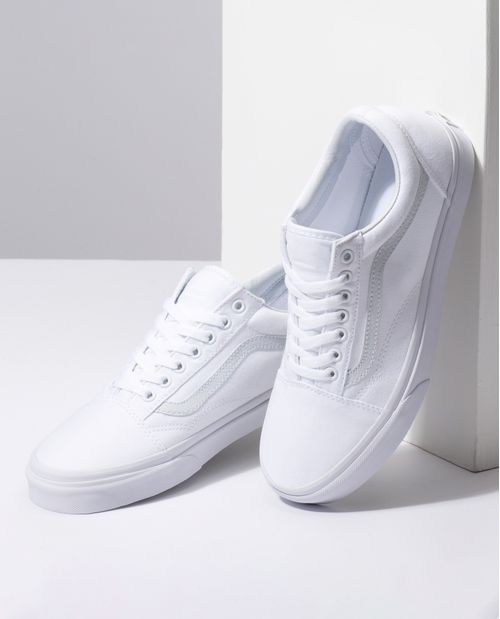 Vans Old Skool clásicos blancos unisex