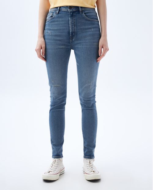 Jean Jegging fit tono medio para mujer