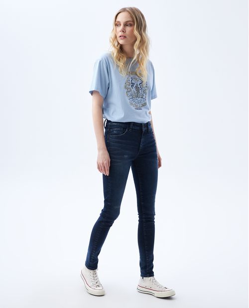 Jean Jeggin fit con raspones para mujer