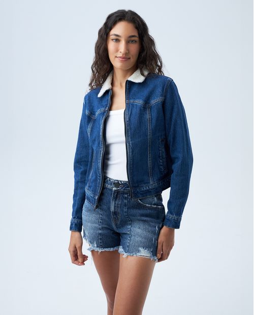 Chaqueta tipo Trucker para mujer