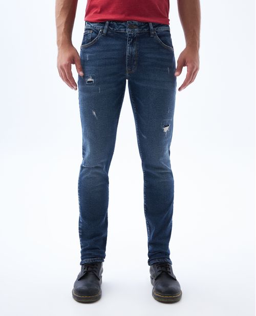 Jean Slim fit con rotos para hombre