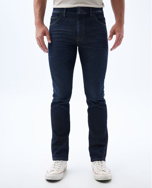 Jean Slim and Straight fit tono oscuro para hombre