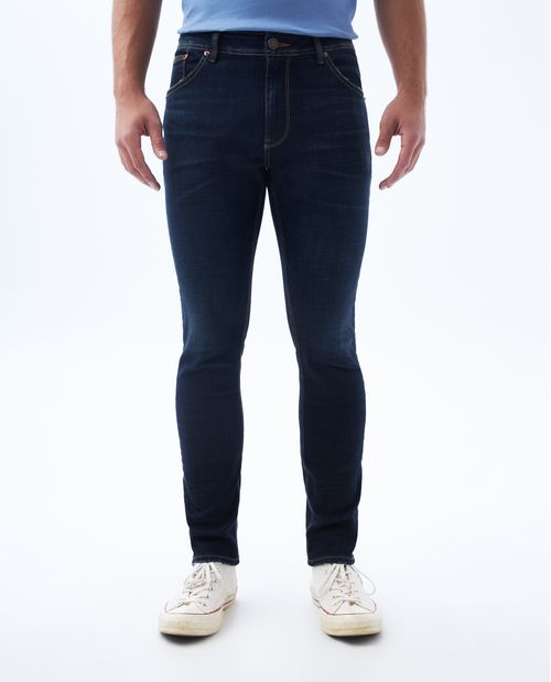 Jean Tapered fit tono oscuro para hombre