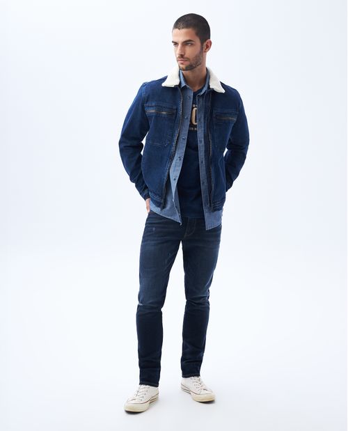 Camisa con mini print para hombre
