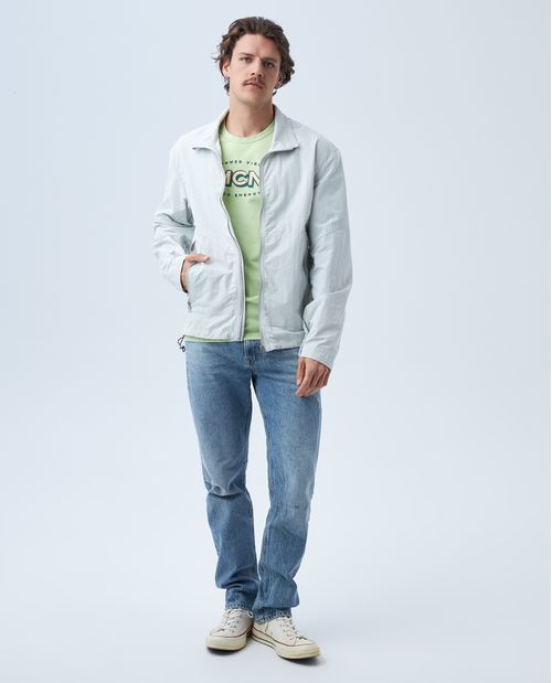Chaqueta tipo rompevientos para hombre