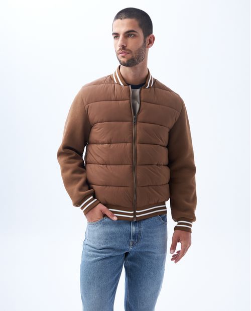 Chaqueta abullonada para hombre