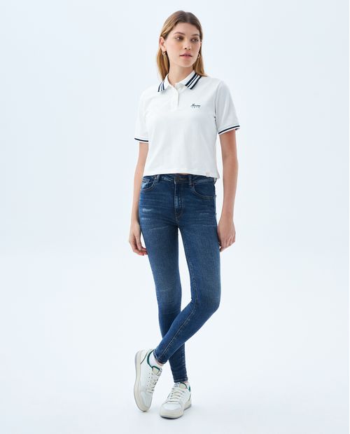 Jean Jegging de tono oscuro para mujer
