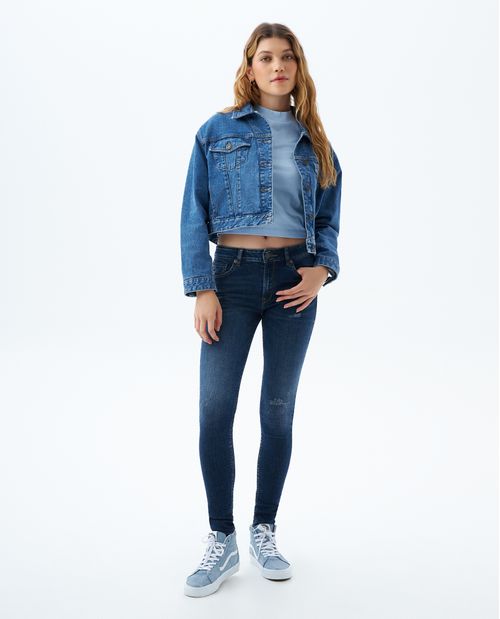 Jean Jegging con rotos para mujer