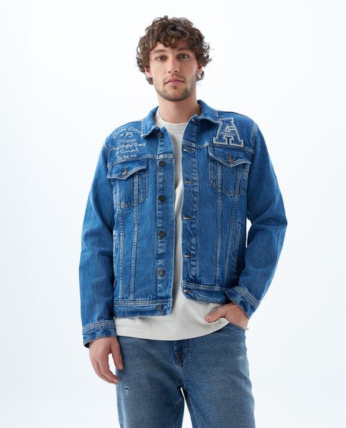 Chaqueta Trucker bordada para hombre