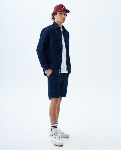 Bermuda a rayas para hombre