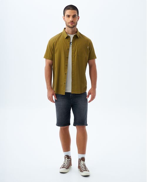 Bermuda negra para hombre